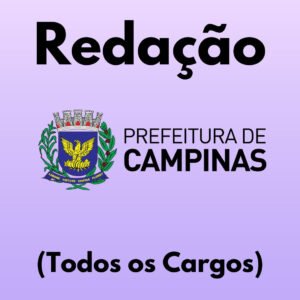 Redação para a Prefeitura de Campinas (Todos os Cargos) - Júnia Andrade