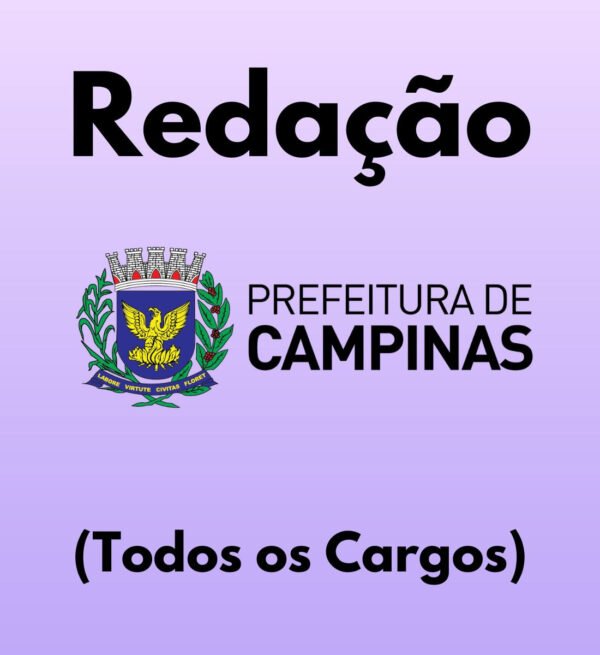 Redação para a Prefeitura de Campinas (Todos os Cargos) - Júnia Andrade