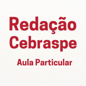 Aula Particular de Redação para o estilo Cebraspe (Júnia Andrade)