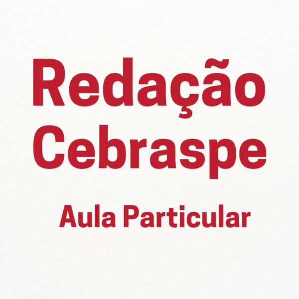 Aula Particular de Redação para o estilo Cebraspe (Júnia Andrade)