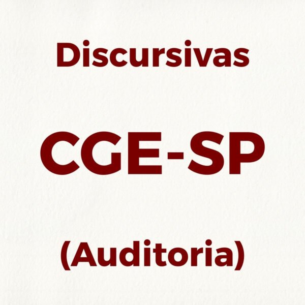Discursivas para a CGE-SP (Auditoria) - Júnia Andrade