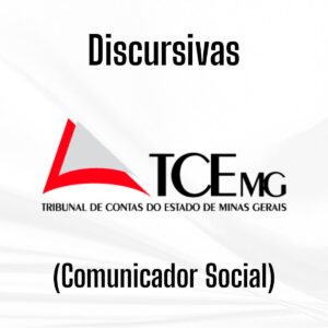 Discursivas para o TCE-MG (Comunicador Social) - Júnia Andrade